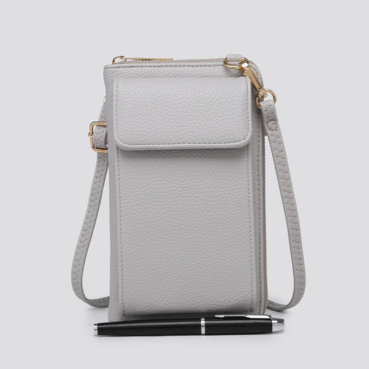 Cross Body Phone/Wallet Bag Light Grey