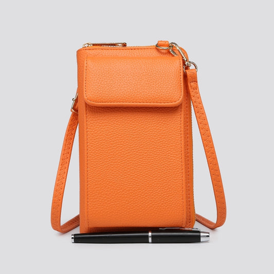 Cross Body Phone/Wallet Bag Orange