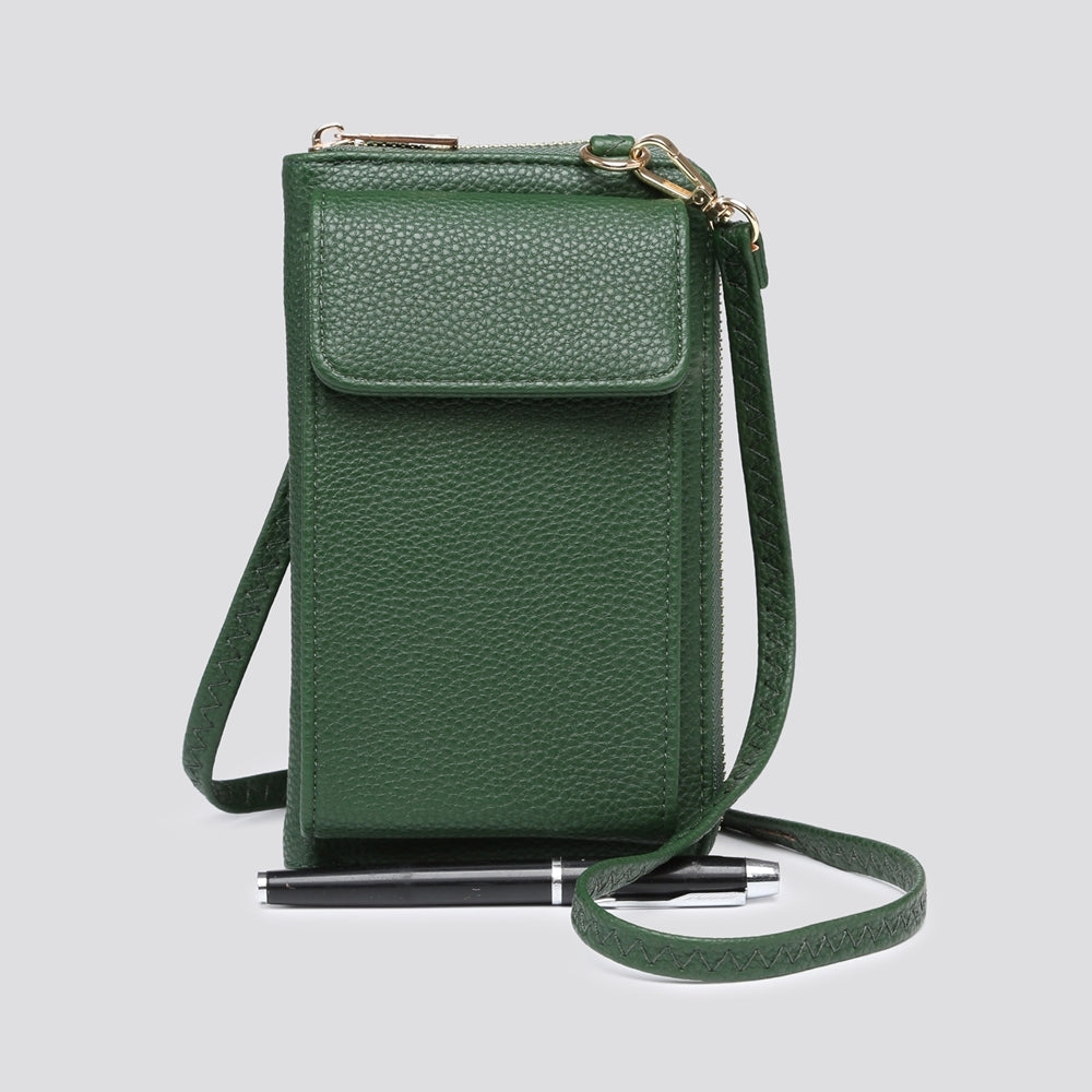 Cross Body Phone/Wallet Bag Dark Green-OUT OF STOCK