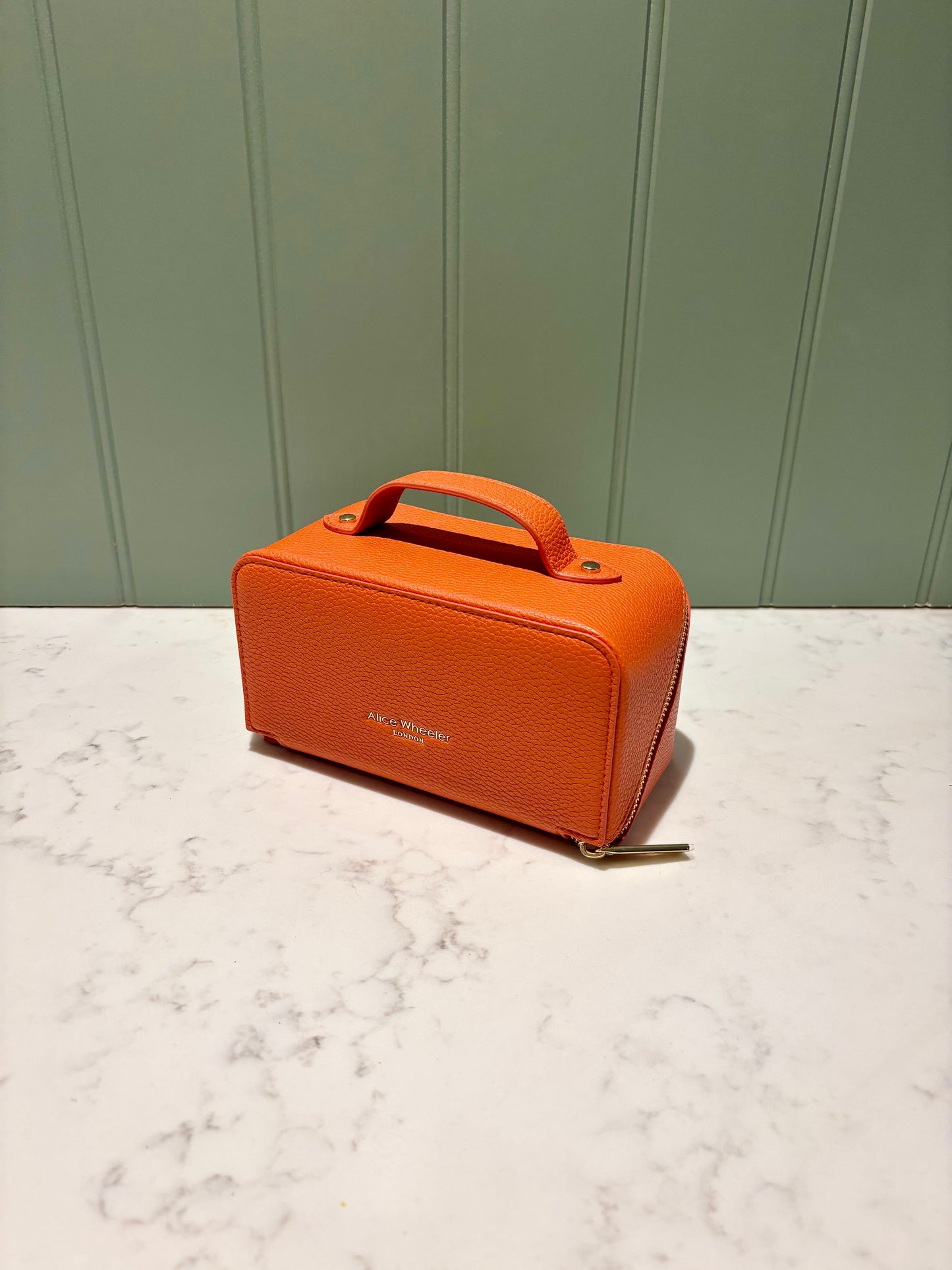 Alice Wheeler Train case Mini - Orange