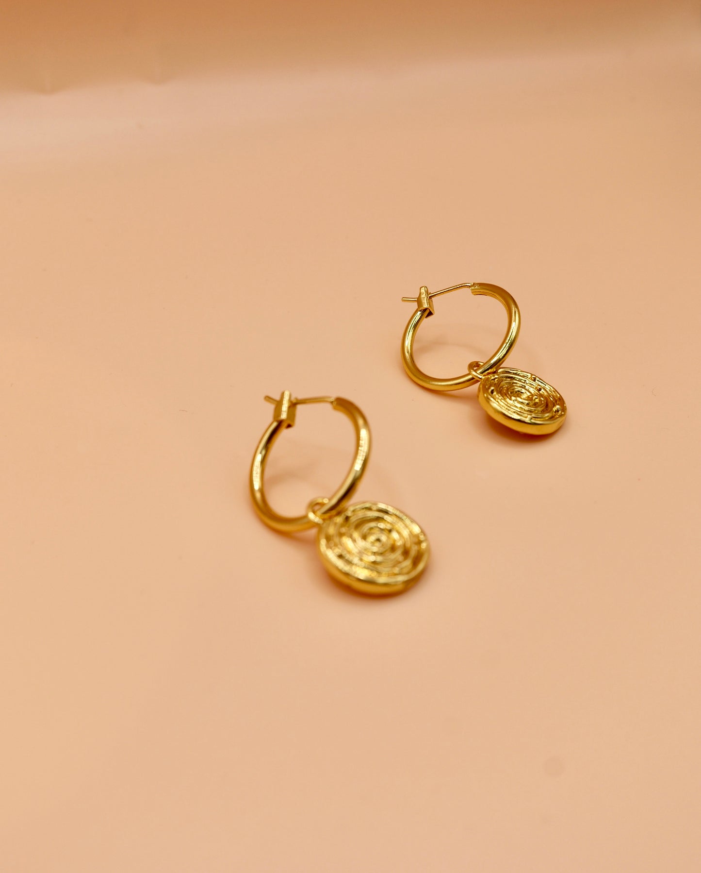 "Danish" hoop earrings - Gold