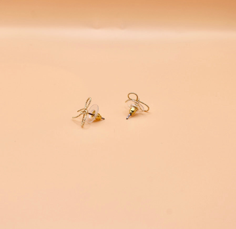 Mini "Louise" stud earrings in gold