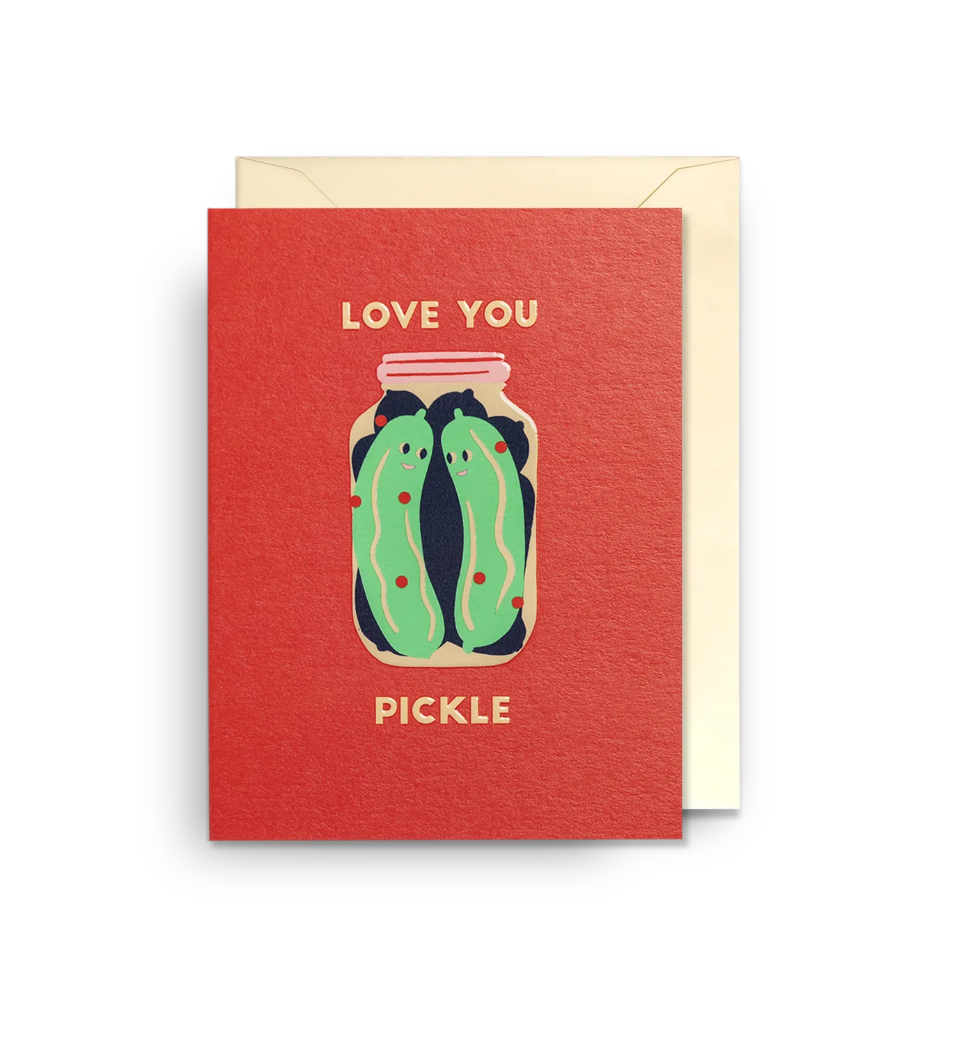 Love You Pickle Graphic Mini Card