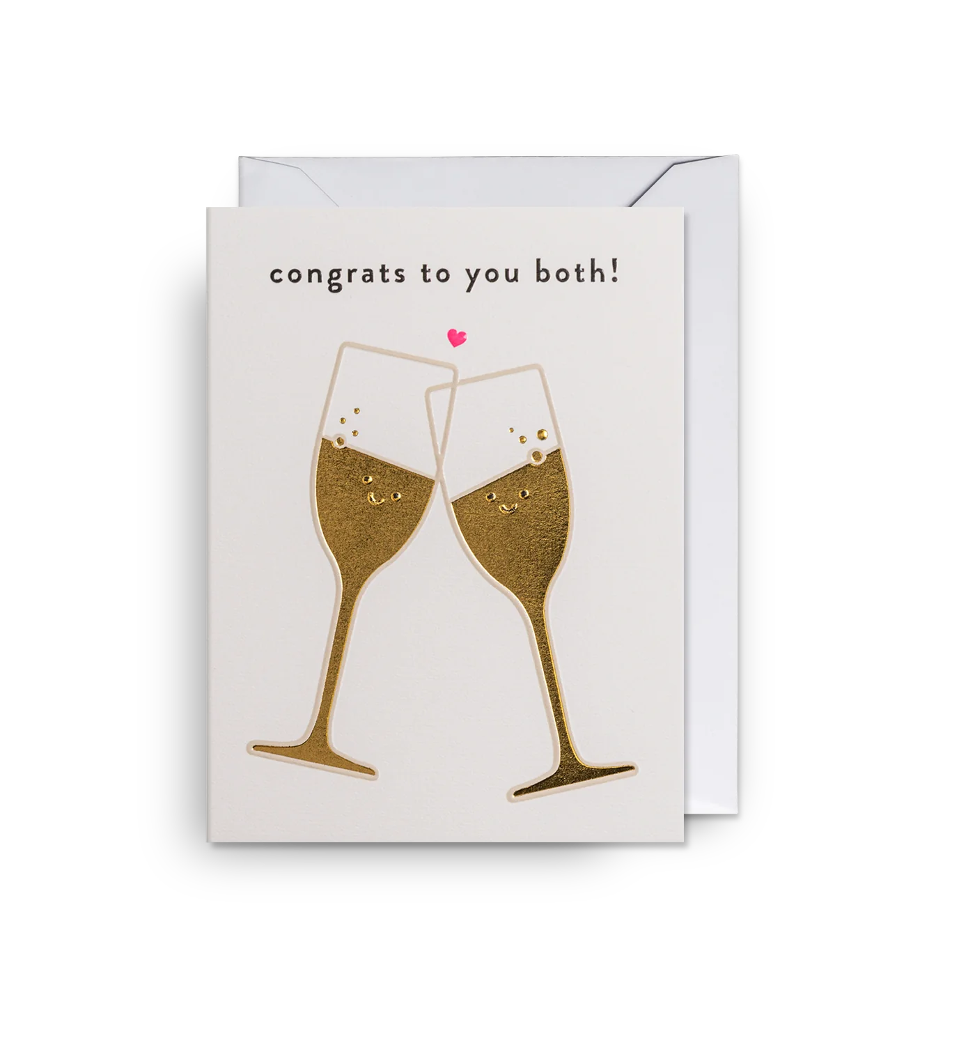 Congrats to You Both! Bubbly Mini Card