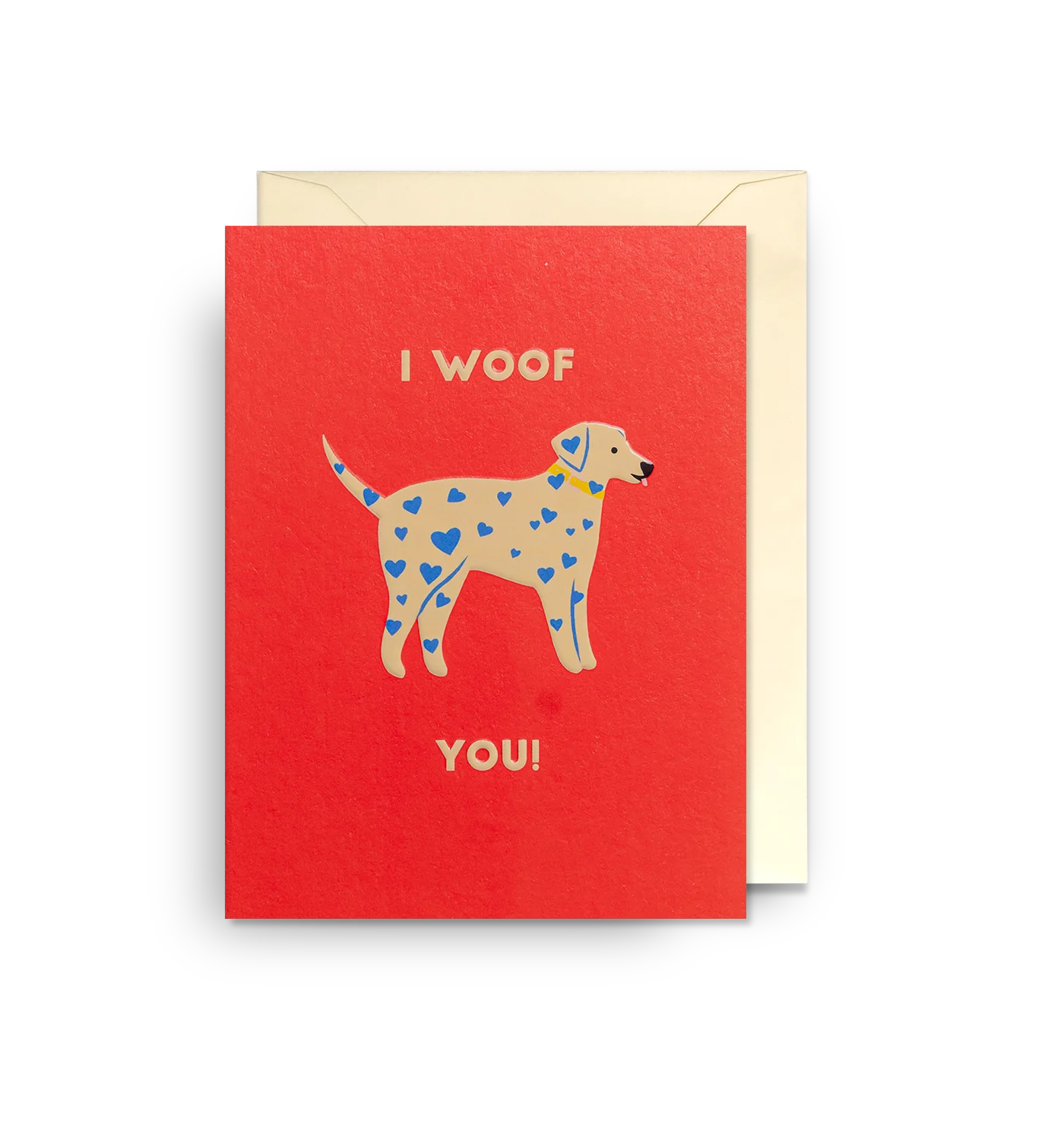 Spotted Dog I Woof You Mini Card