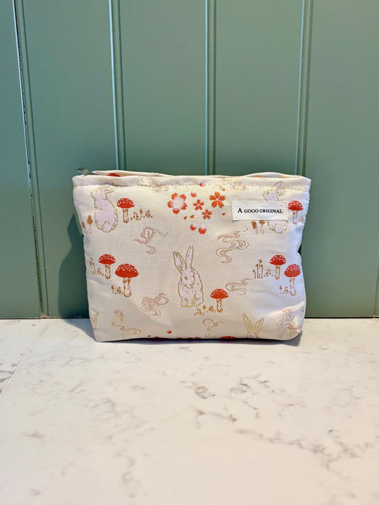 Woodland makeup bag in pink