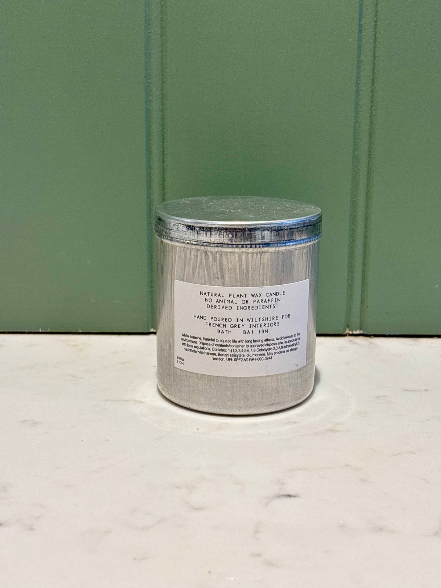 White Jasmine Tin Candle