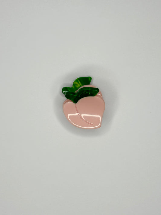 Peach mini claw clip