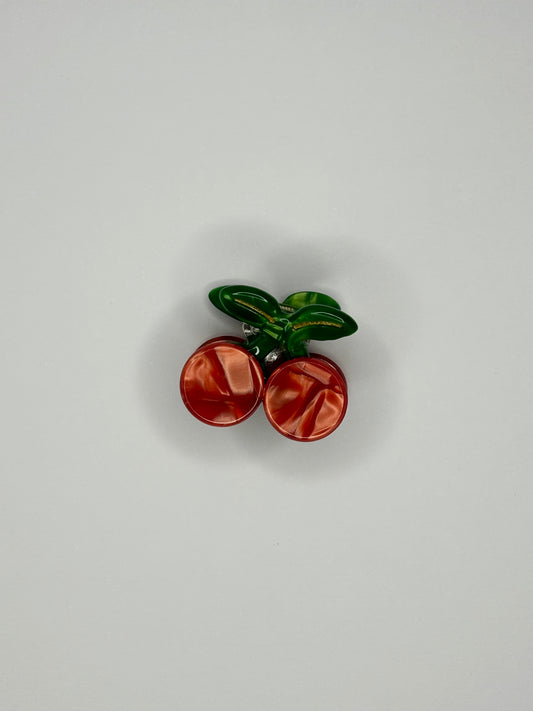 Cherry mini claw clip