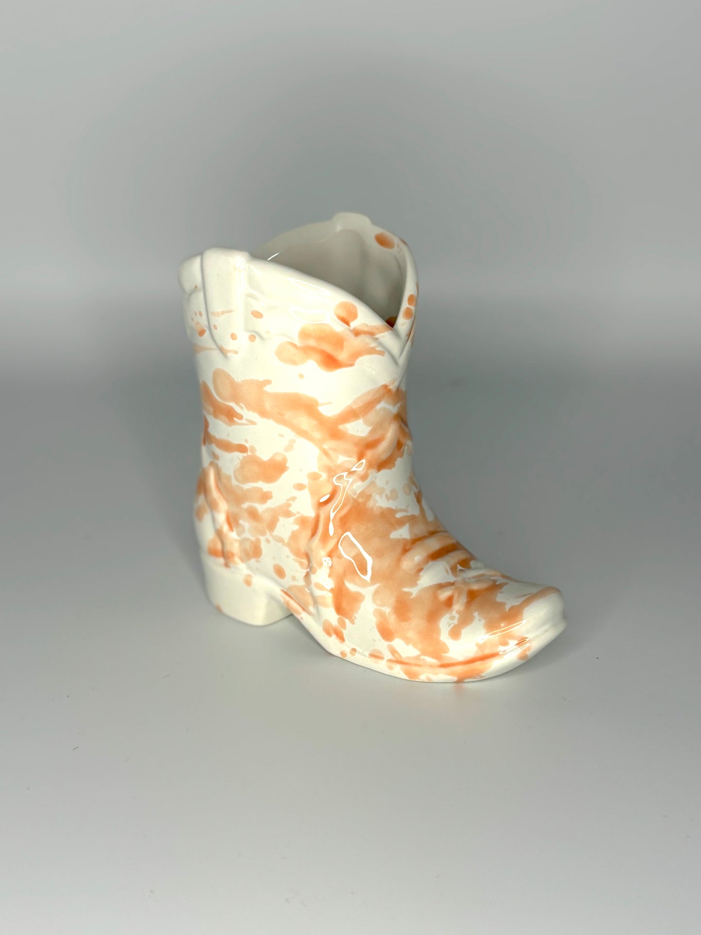 Cowboy boot candle - Cactus flower