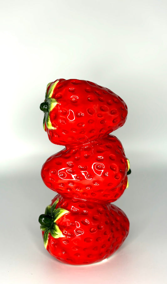 Strawberry stacking vase