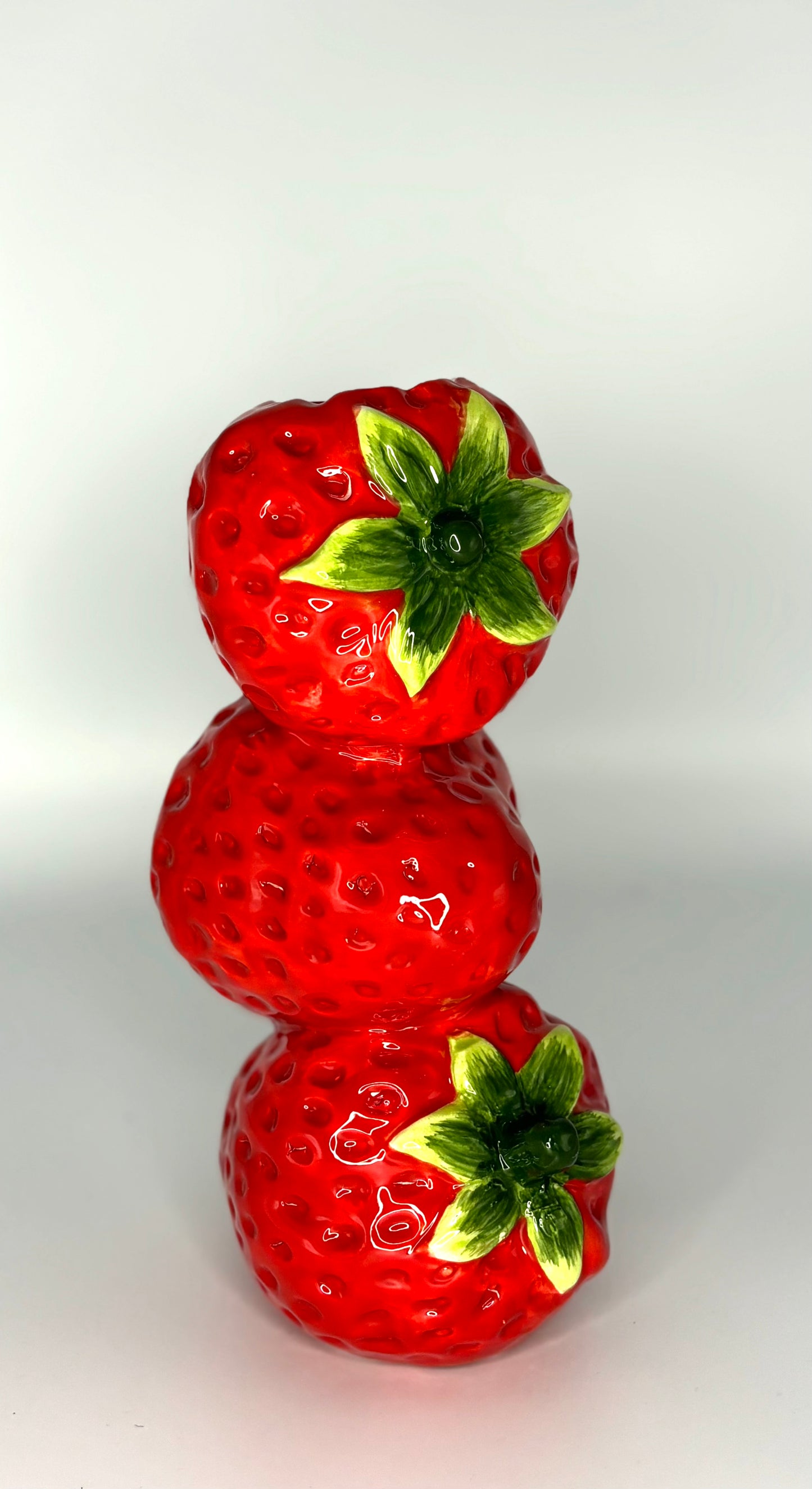 Strawberry stacking vase