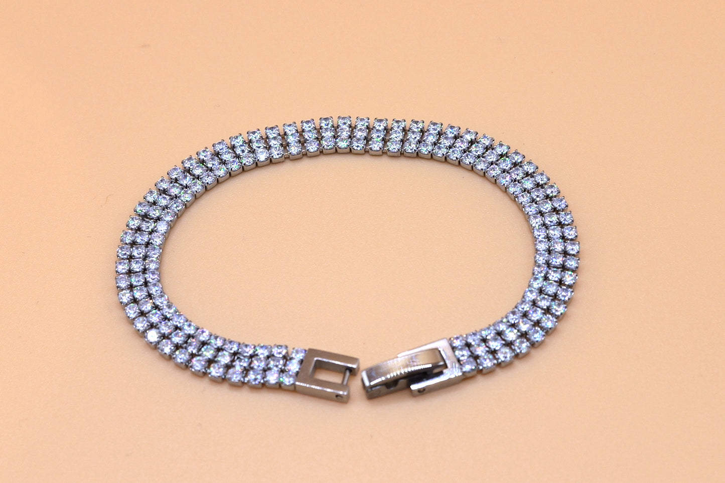 Tennis bracelet in silver