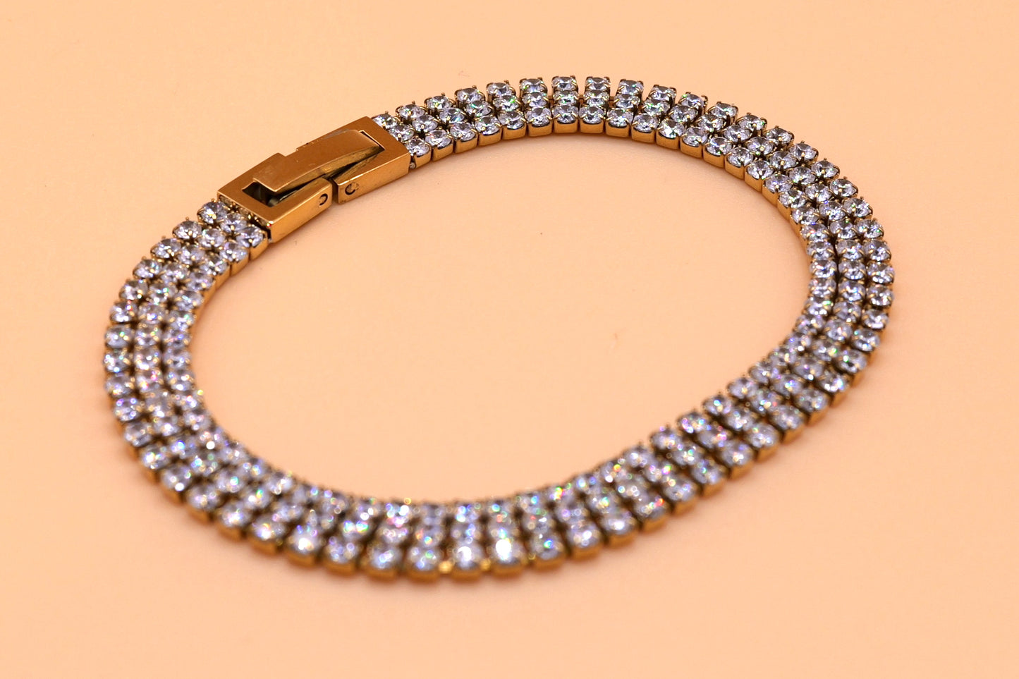 Tennis bracelet in Gold