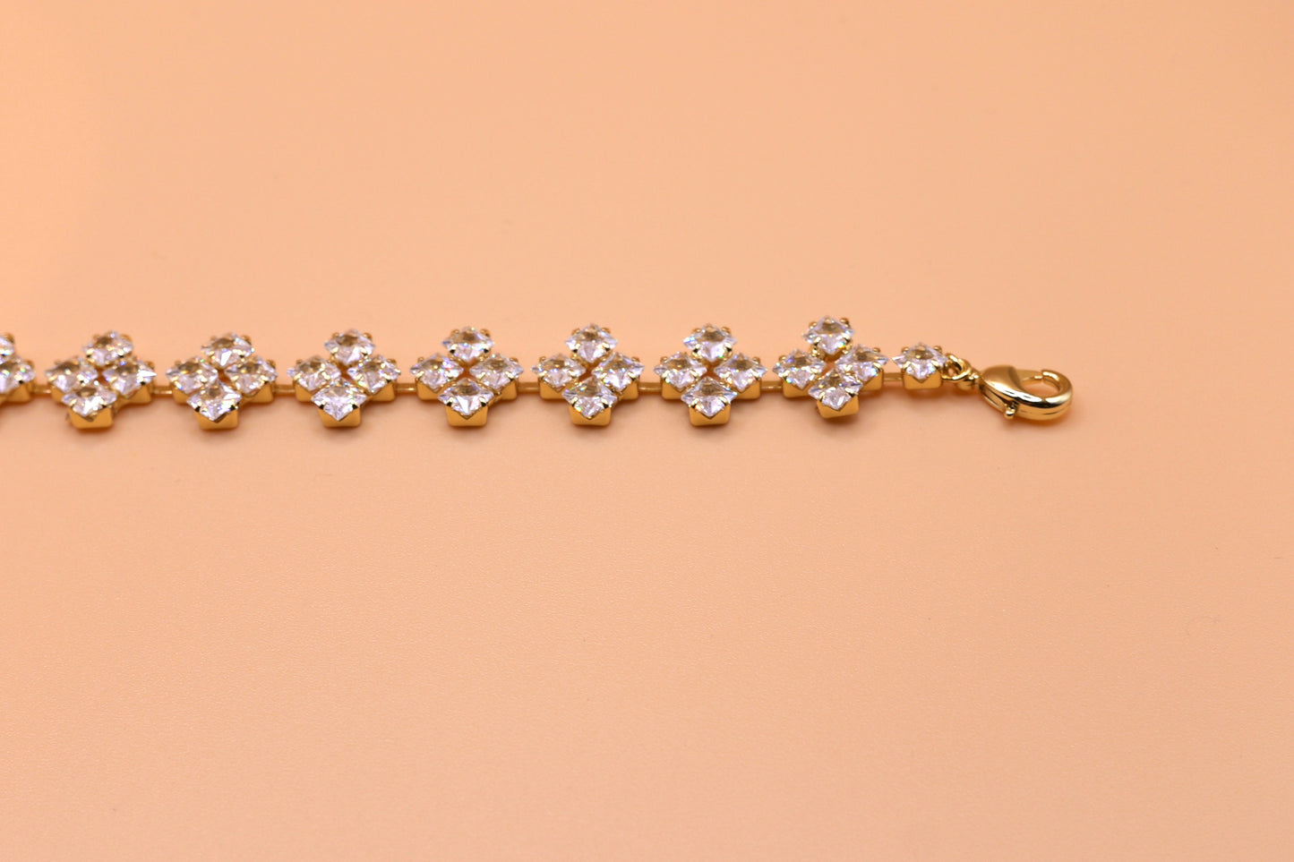 Tennis multi bracelet in gold