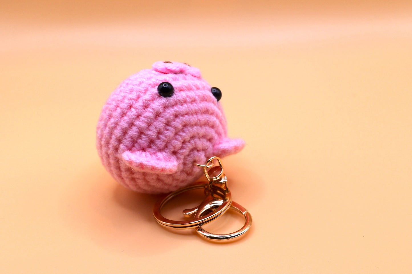 Pig knitted Keyring