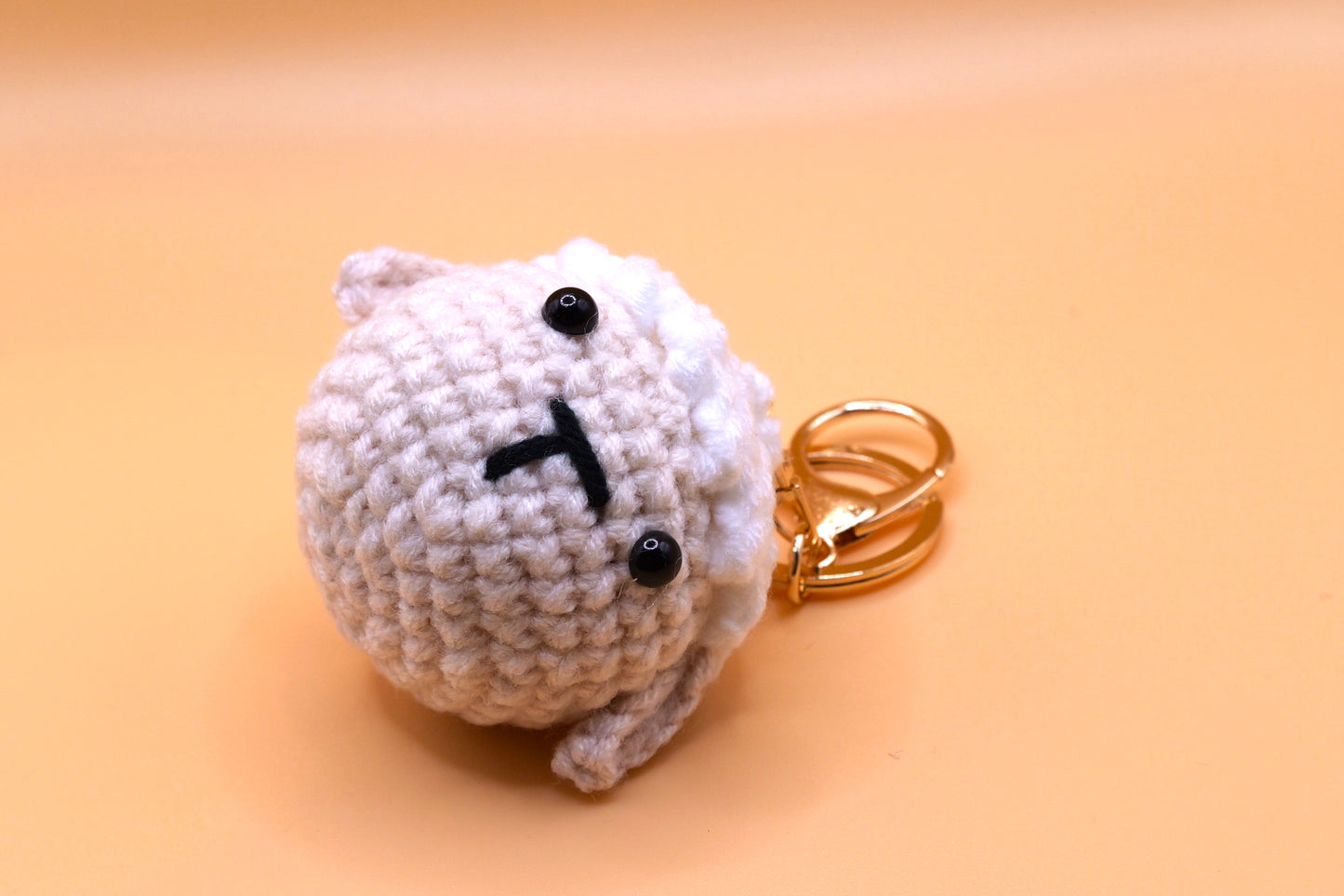 Lamb knitted Keyring