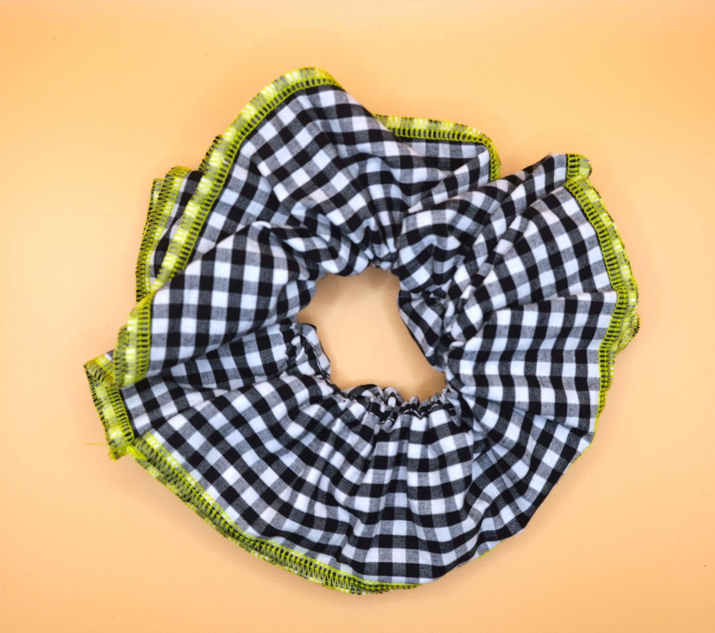 Gingham black giant Scrunchie