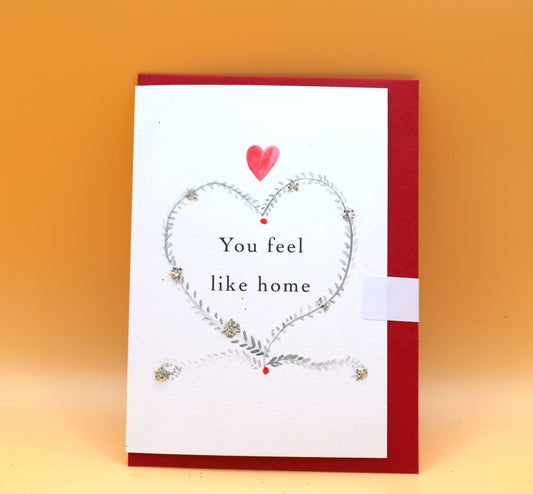 Katy Valentine's Mini card - You feel like home