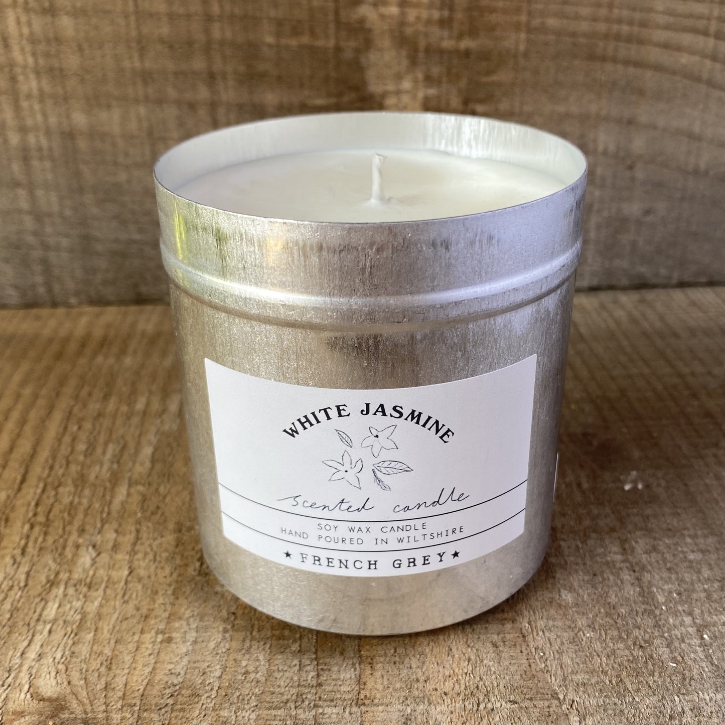 White Jasmine Tin Candle