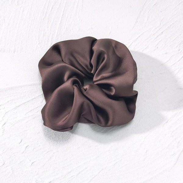 Extra Large Silky Scrunchie in Brown – French Grey Interiors